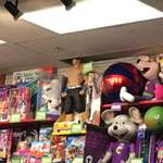 image for The ceiling was moved to accommodate this John Cena doll at Chuck E. Cheese.