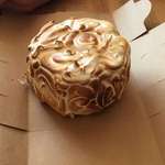 image for [I ate] a meringue ice cream cake that looks like a giant toasted marshmallow