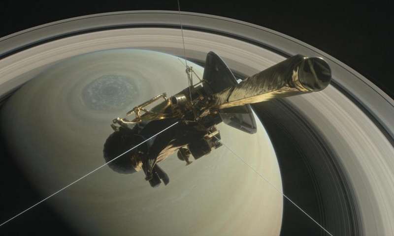 image for 'Grand finale' for cassini mission at saturn