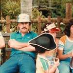 image for Pablo Escobar with his family at Disney Land, 1981.