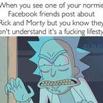 image for Rick and morty gatekeeping