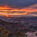 image for Grand Canyon sunset on the summer solstice 2016 [OC][3000x2000]