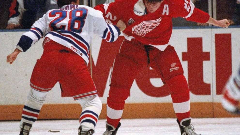 image for Ashes of late NHL enforcer Bob Probert spread in penalty box