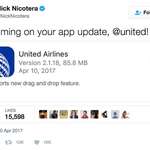 image for United Airlines updating their app