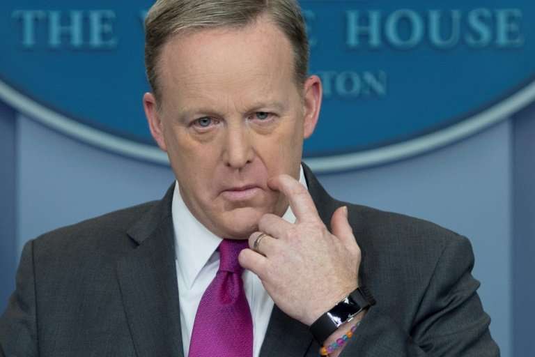 image for Facing calls to resign, Spicer apologizes for 'inappropriate' Hitler-Assad comments