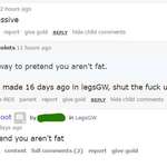 image for Blue tries to call out OP for body shaming when blue's last post was body shaming someone else