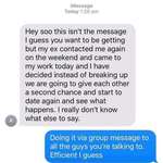 image for Breaking up with 4 dudes at once (xpost /r/trashytext)