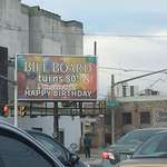 image for This bill board used itself to celebrate it's 80th birthday