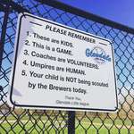 image for The sign at my son's little league field.