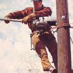 image for The Lineman, Norman Rockwell, Oil on Canvas, 1949
