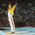 image for Freddy mercury on stage, Wembley 1986