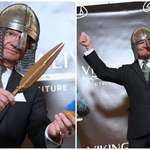 image for PsBattle: King Carl XVI Gustaf of Sweden at the opening of a Viking museum