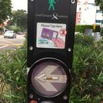 image for Singapore traffic light allows seniors/disabled to tap cards to add time to cross.
