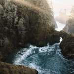 image for I took this photo of a cove tucked away while walking along the Oregon Coast. [OC][4000x5000]