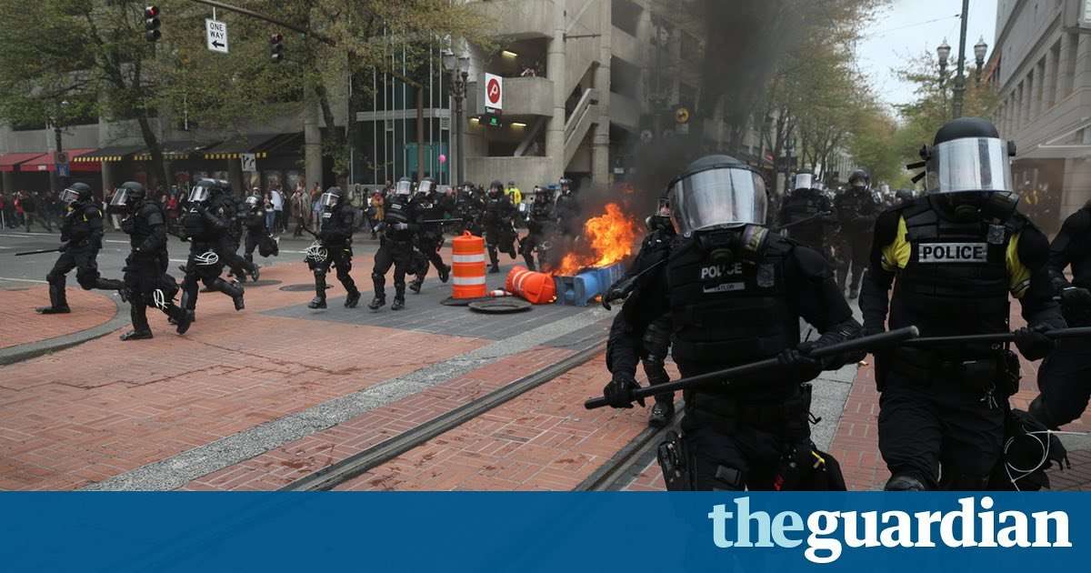 image for Protesters throw Pepsi cans at police during May Day demonstrations