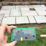 image for Used LEGO to plan our new patio