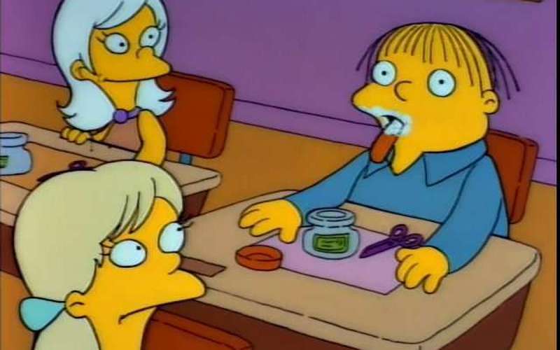 image for TIL Ralph Wiggum was not canonically made to be Chief Wiggum's son until season 4. The two characters were developed independently and only later the writers decided to make them father and son.