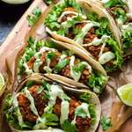 image for These Crispy Chicken Tacos with Avocado Buttermilk Ranch clearly aren't traditional, but they're absolutely delicious. [OC] [670 x 1012]