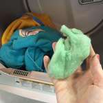 image for I washed a blue towel and a yellow towel and my lint came out green