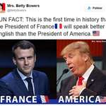 image for For the first time in History, a French President will speak better English than the US President