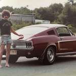 image for Came across this photo of my dad in the 70's with his mustang and I had to share it.