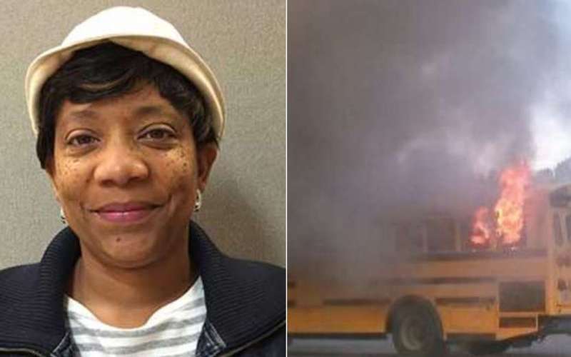 image for School bus driver hailed as "true hero" after bus bursts into flames