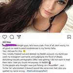 image for [META] Today's 'Fuck it' girl has responded to Reddit via her Instagram