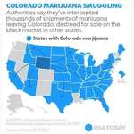 image for USA Today published this infographic about marijuana smuggling from Colorado, but showed it coming out of Wyoming instead
