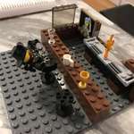 image for Instead of Millennium Falcons or fire trucks, my 8 year old son builds Lego bars with drunk patrons.