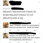 image for Twitter linguist defends the one true way to phrase "macaroni and cheese".