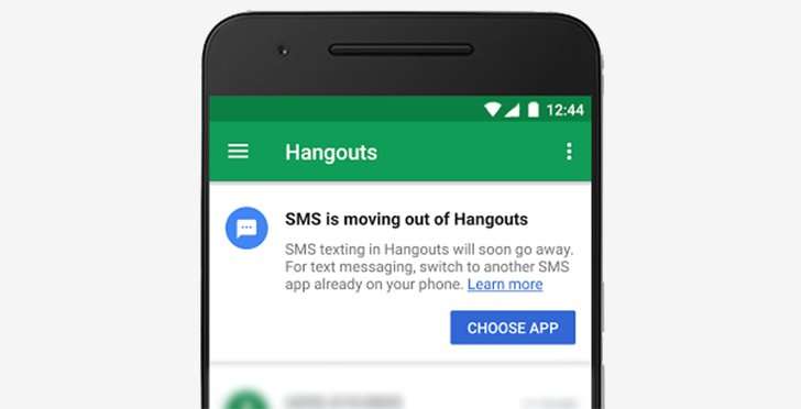 image for SMS support for Hangouts officially ends today, excluding Google Voice and Project Fi subscribers