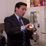 image for I watched through the entire series about 10 times. This is the first time I noticed Michael putting sugar into a diet soda.