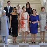 image for The husband of Luxembourg's gay Prime Minister joined the other NATO leaders' wives and girlfriend for a photo op