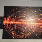 image for My daughter made me a mega man to go next to my CERN art.