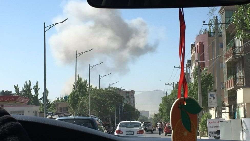 image for Kabul bomb: Diplomatic zone attack kills dozens