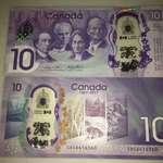image for The new Canadian $10 banknote issued for Canada's 150th anniversary