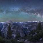 image for Milky Way over Yosemite's Backcountry. By Mark Lilly. [2048 x 1079]