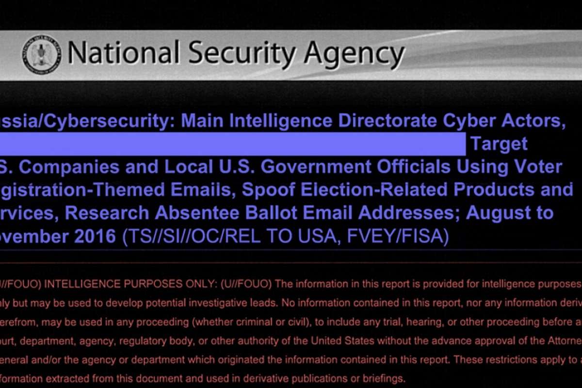 image for Top-Secret NSA Report Details Russian Hacking Effort Days Before 2016 Election