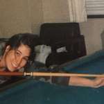 image for First post. Mama back in '92 sneaking in some pool time on base.