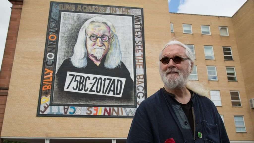 image for Glasgow murals leave Billy Connolly 'flabbergasted'