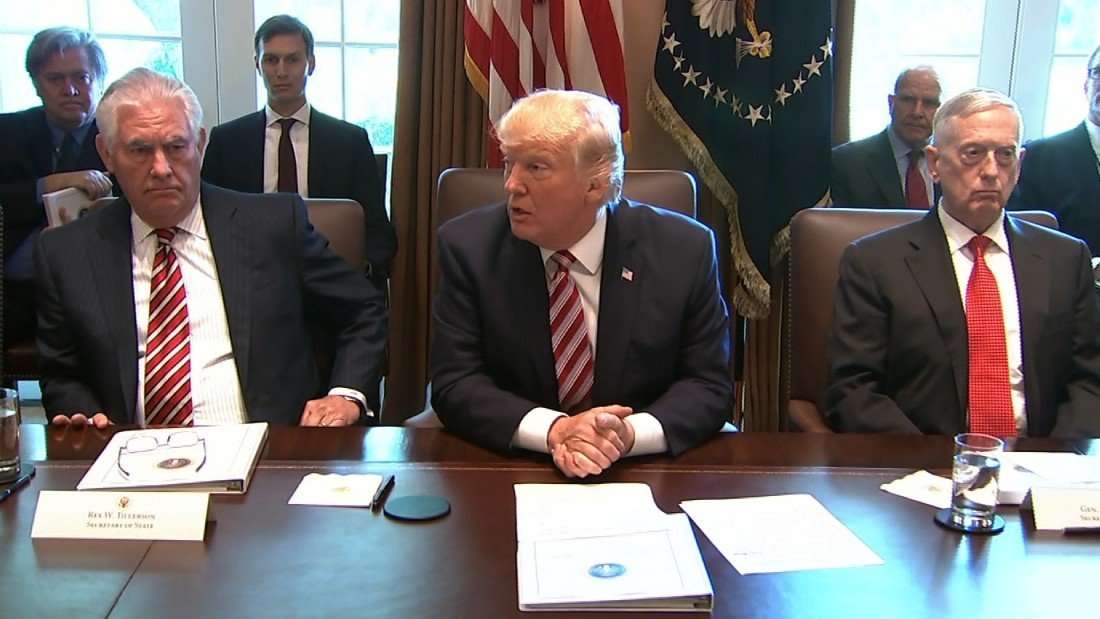 image for Donald Trump just held the weirdest Cabinet meeting ever