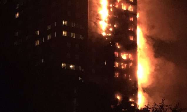 image for London fire: Huge blaze engulfs Grenfell Tower