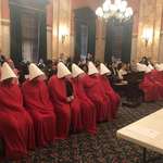 image for Women Dressed As Handmaids Descend On Ohio Statehouse To Protest Anti-Abortion Law