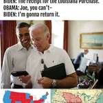 image for Biden finds Louisiana Purchase receipt meme