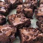 image for My favorite brownie recipe produces the gooeyest, yummiest, heavenly brownies. [724 x 724]