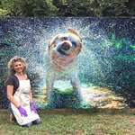 image for Artist Iris Scott and one of her finger paintings