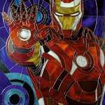 image for Stained glass Iron Man