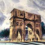 image for Rome. Watercolor. 40x30cm