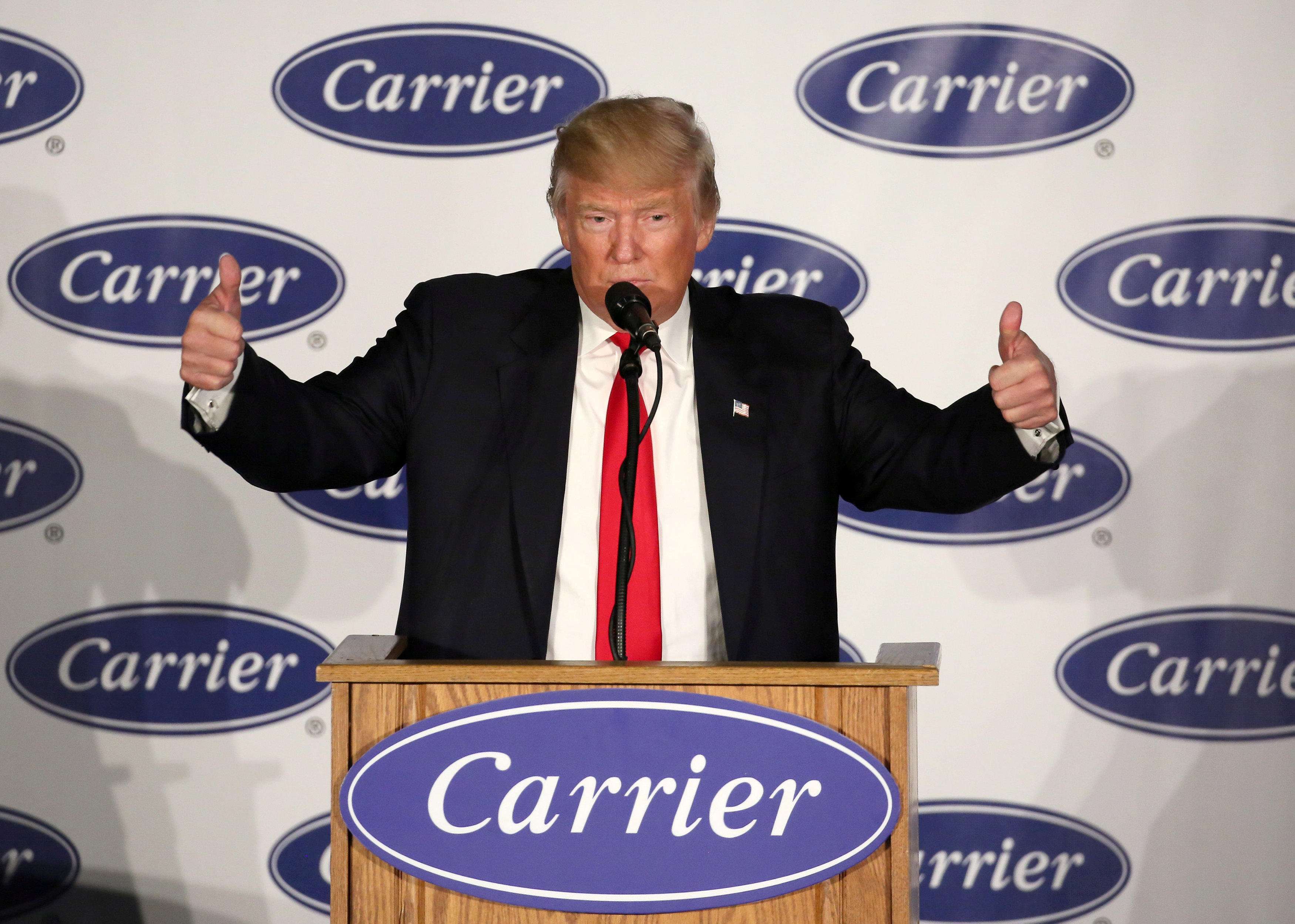 image for Carrier workers facing layoffs feel betrayed by Trump