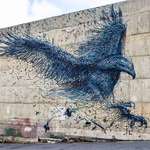 image for Bird Shedding, Street Art, 2 meter By 2 Meter